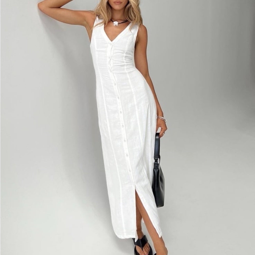 Princess Polly Linen Blend Maxi Dress